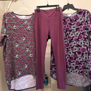 *SOLD*LuLaRoe Disney Irma Tunics & OS Leggings